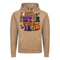 Vintage Coffee little sister biggest fan basketball Vintage Hoodie - Jasminsmagicworld