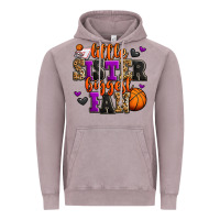 Vintage Zinc little sister biggest fan basketball Vintage Hoodie - Jasminsmagicworld