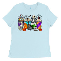 Baby Blue halloween cartoon characters coffee cups Ladies Tee - Zillion Design Studio