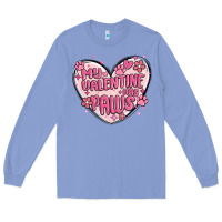 Colony Blue my valentine has paws Long Sleeve Tee - MaliasSmallBusiness