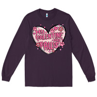 Plum my valentine has paws Long Sleeve Tee - MaliasSmallBusiness