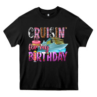 Black Cruisin' for my birthday Heavy Core Tee - texasbilliewilder