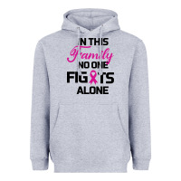 Heather Grey In This Family No One Fights Alone Heavyweight Hoodie - Bettercallsaul