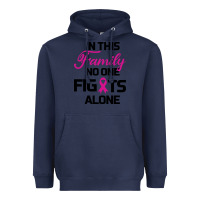 Navy In This Family No One Fights Alone Heavyweight Hoodie - Bettercallsaul