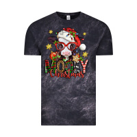 Cloud Black mooey christmas baby calf Vintage Tee - Jasminsmagicworld