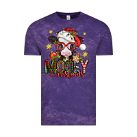 Cloud Purple mooey christmas baby calf Vintage Tee - Jasminsmagicworld