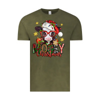 Vintage Olive mooey christmas baby calf Vintage Tee - Jasminsmagicworld