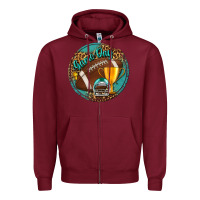 Burgundy game day Zipper Hoodie - BundleAndBundleShop