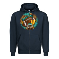 Navy game day Zipper Hoodie - BundleAndBundleShop