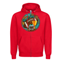 Red game day Zipper Hoodie - BundleAndBundleShop