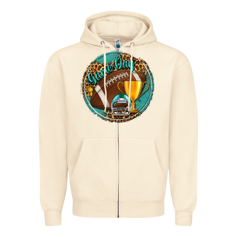 Game Day Zipper Hoodie by BundleAndBundleShop | Teevron