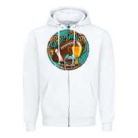 White game day Zipper Hoodie - BundleAndBundleShop