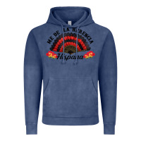 Vintage Denim me de la herencia hispana hand fan Vintage Hoodie - BundleAndBundleShop