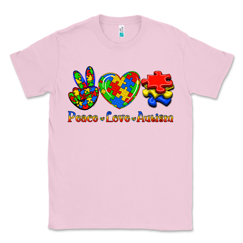 Peace Love Autism Classic Tee by Jasminsmagicworld | Teevron