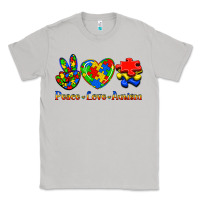 Moon Dust Peace Love Autism Classic Tee - Jasminsmagicworld