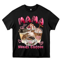 Black mama needs coffee Heavy Core Tee - BarkalooDesign