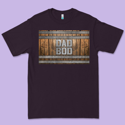 Dad Bod Whiskey Barrel Skinny Metal Can Holder Premium Tee Designed By Hra Design Shop