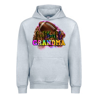 Heather Grey football grandma Urban Hoodie - OliviaCreatesArt