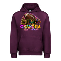 Mauve Wine football grandma Urban Hoodie - OliviaCreatesArt