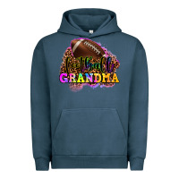 Pigment Midnight Navy football grandma Urban Hoodie - OliviaCreatesArt
