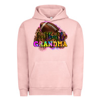 Pigment Salmon football grandma Urban Hoodie - OliviaCreatesArt