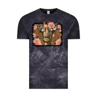 Cloud Black Western Floral Giraffe Vintage Tee - LillyAllenDesigns