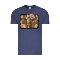 Vintage Denim Western Floral Giraffe Vintage Tee - LillyAllenDesigns