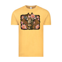 Vintage Mustard Western Floral Giraffe Vintage Tee - LillyAllenDesigns