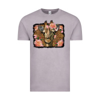 Western Floral Giraffe Vintage Tee | Teevron