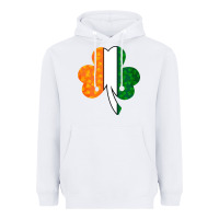 White Shamrock Boobs St Patrick's Day design Heavyweight Hoodie - Bettercallsaul