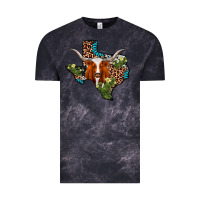 Cloud Black longhorn texas map Vintage Tee - AdoDesignShop