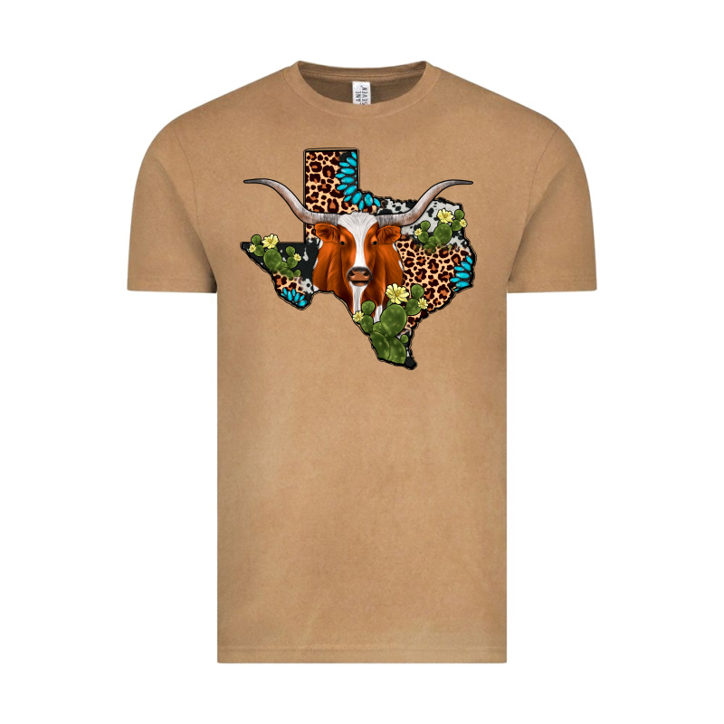 Longhorn Texas Map Vintage Tee by AdoDesignShop | Teevron