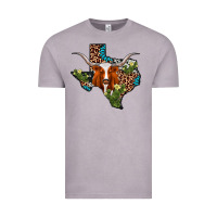 Vintage Zinc longhorn texas map Vintage Tee - AdoDesignShop
