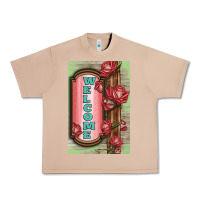 Burro Western Red Roses Welcome Urban Heavy Tee - LillyAllenDesigns