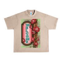 French Oak Western Red Roses Welcome Urban Heavy Tee - LillyAllenDesigns