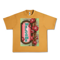 Peanut Butter Western Red Roses Welcome Urban Heavy Tee - LillyAllenDesigns