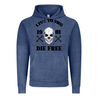 Vintage Denim Live Young Die Free Vintage Hoodie - Bettercallsaul