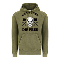 Vintage Olive Live Young Die Free Vintage Hoodie - Bettercallsaul