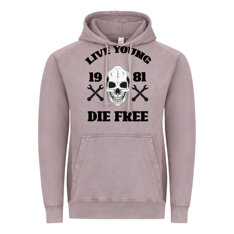 Live Young Die Free Vintage Hoodie by Bettercallsaul | Teevron