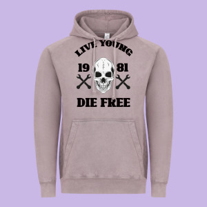 Live Young Die Free Vintage Hoodie Designed By Bettercallsaul