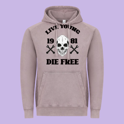 Live Young Die Free Vintage Hoodie Designed By Bettercallsaul