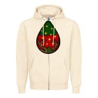 Sandshell Christmas  teardrop Zipper Hoodie - BundleAndBundleShop
