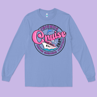 Friends 2024 Cruise Long Sleeve Tee Designed By Maliassmallbusiness