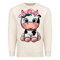 Sandshell cute cow Premium Sweatshirt - texasbilliewilder