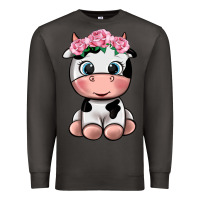 Smoke cute cow Premium Sweatshirt - texasbilliewilder