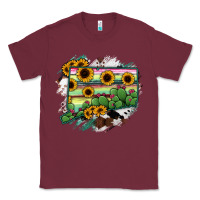 Burgundy Connecticut State Map Classic Tee - RanaPortraitStore
