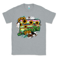 Heather Grey Connecticut State Map Classic Tee - RanaPortraitStore