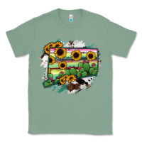 Sage Connecticut State Map Classic Tee - RanaPortraitStore