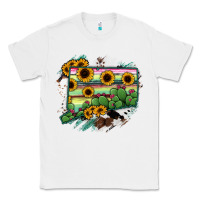 White Connecticut State Map Classic Tee - RanaPortraitStore