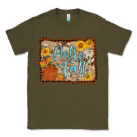 Army Green hello fall Classic Tee - AdoDesignShop